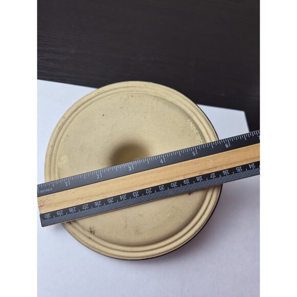 Crock Pottery Replacement Lid 5.75" D Black Stoneware American Canning - Picture 2 of 5